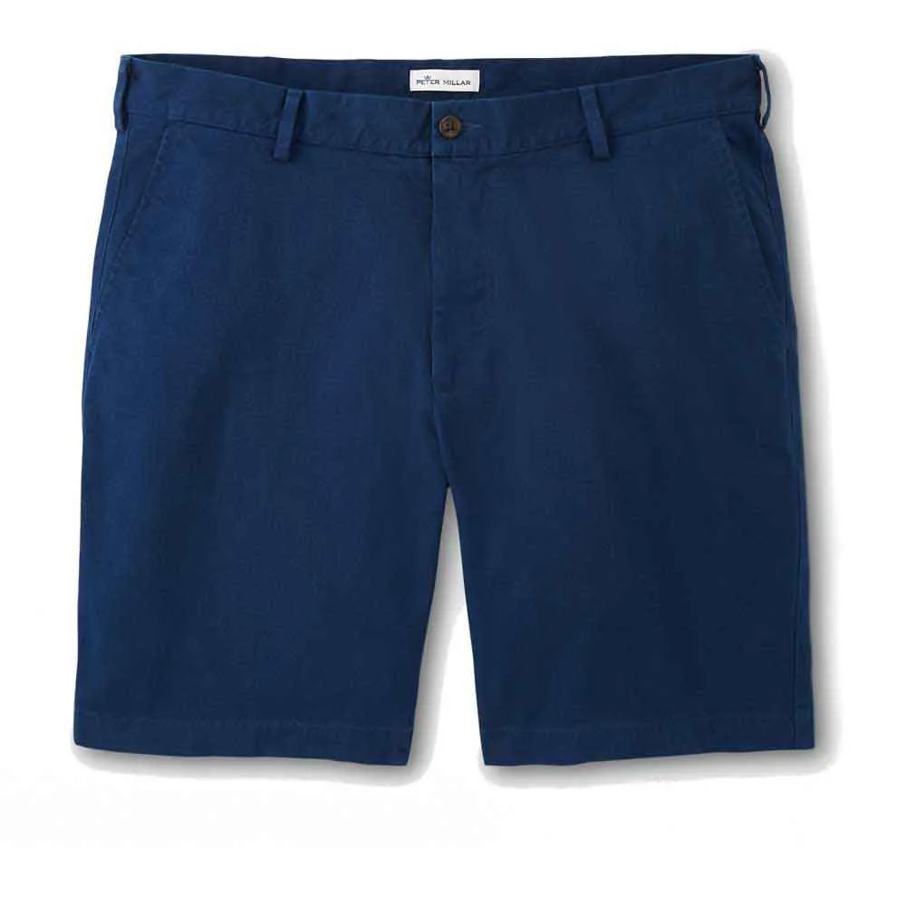 Mens Peter Millar Peter Millar 8-Zoll Pilot Twill Shorts - Gewaschene Marine
