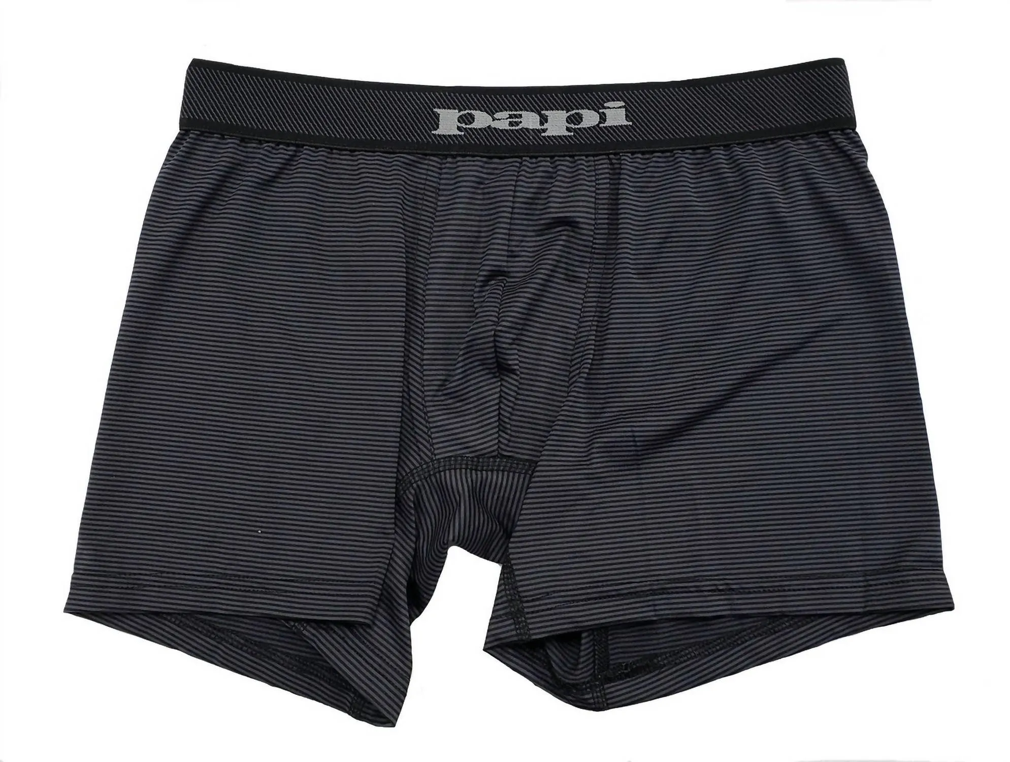 Herren Boxershorts mit Streifen in Anthrazitgrau