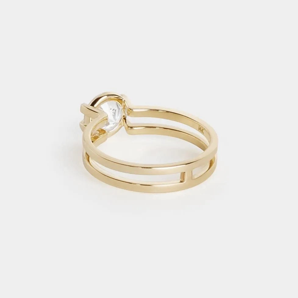 Mes Ring with 1.09ct Lab-grown Diamond in Gold