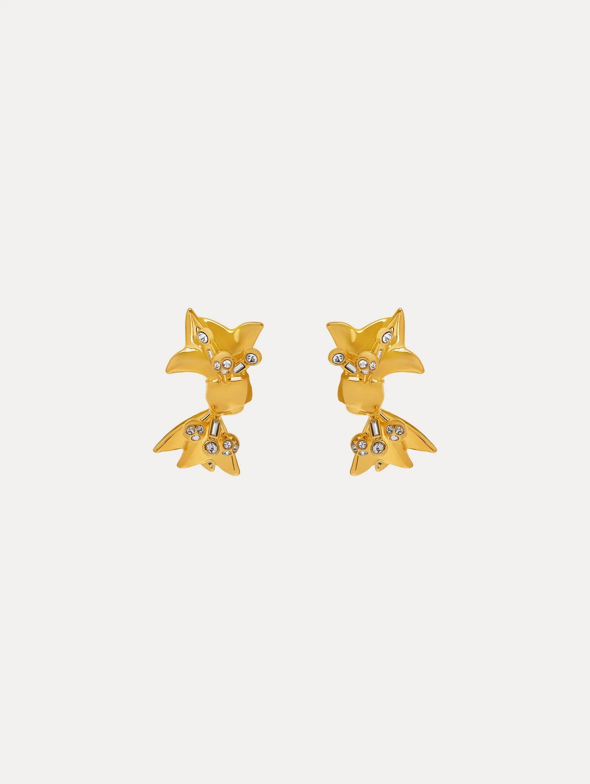 Mill Bow Clip-On Earrings