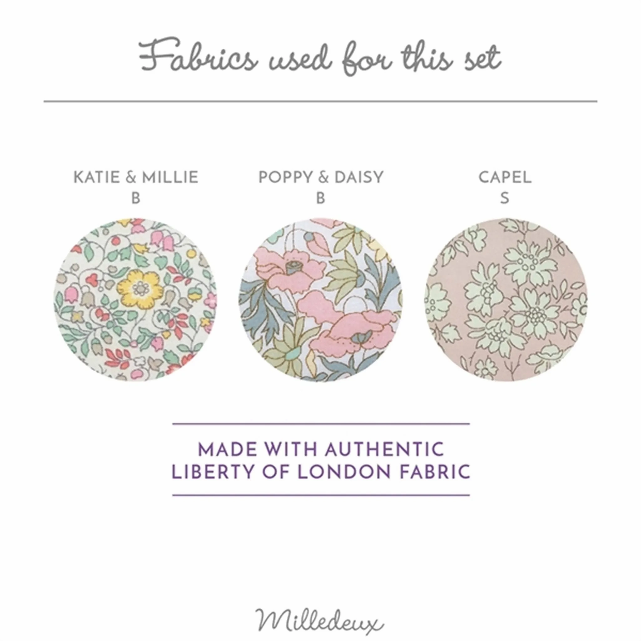 Milledeux Giftbox Liberty Hairclips 3 pieces