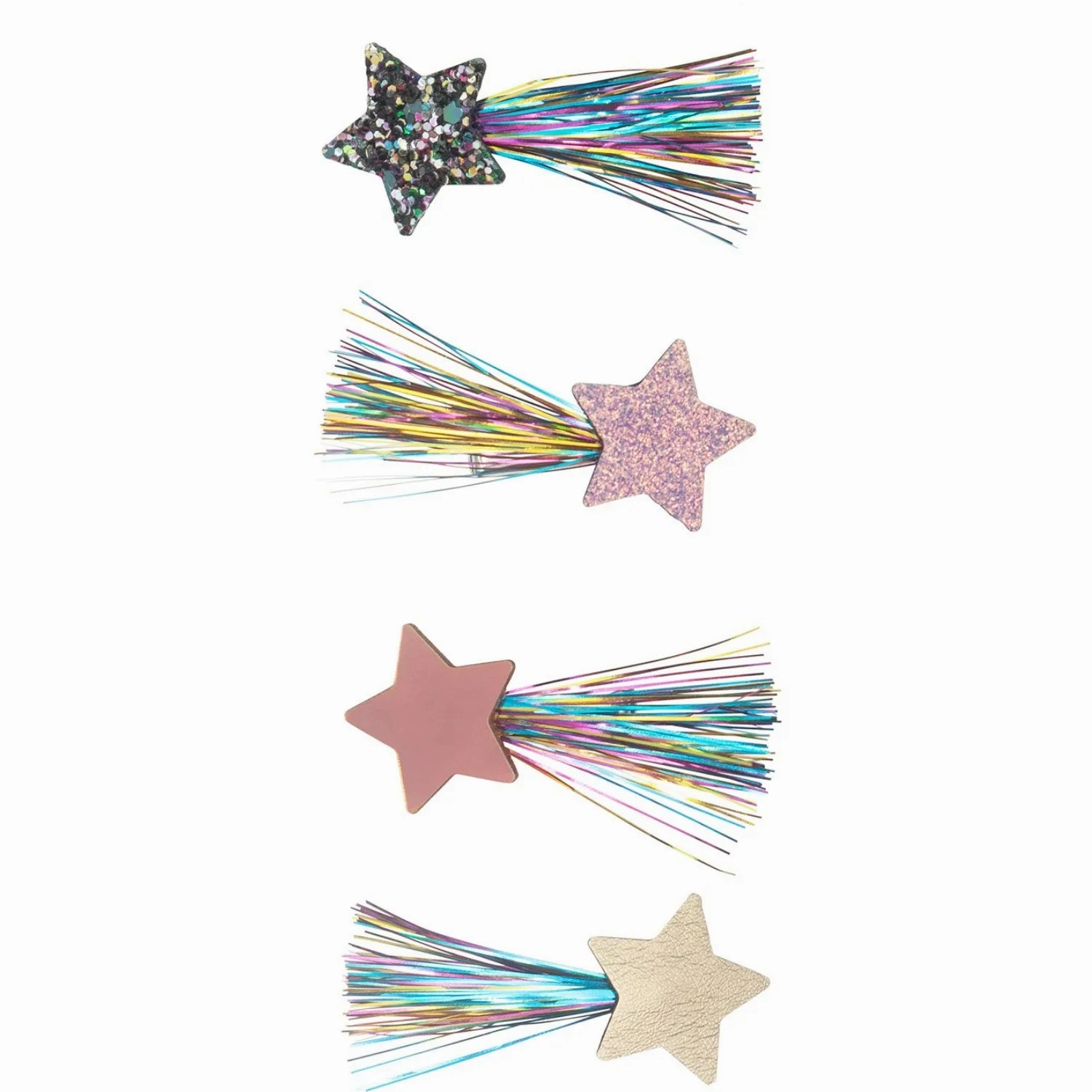 Mimi &amp; Lula 4 Hairclips - Comet Tinsel Party Time