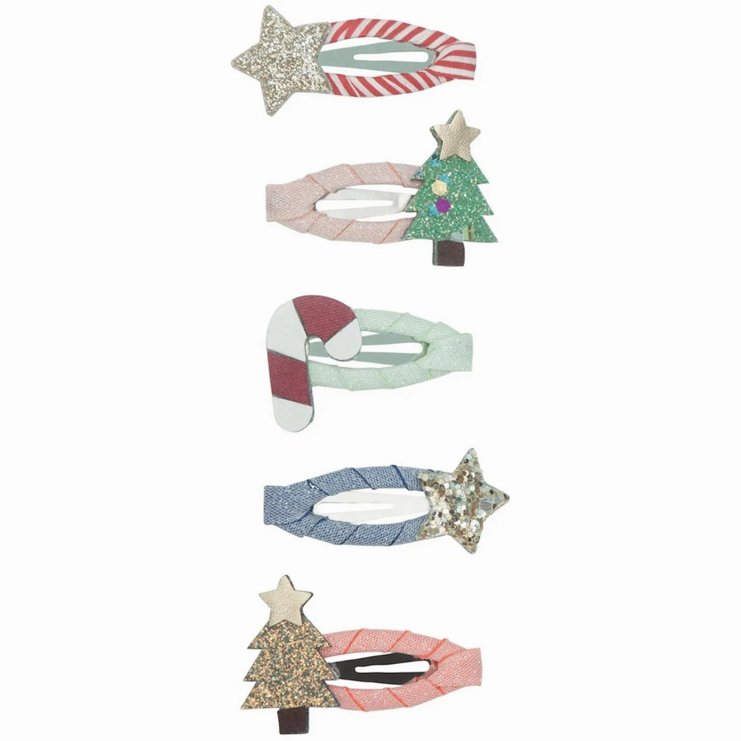 Mimi &amp; Lula 5 Mini Hair Clips with Satin Ribbon