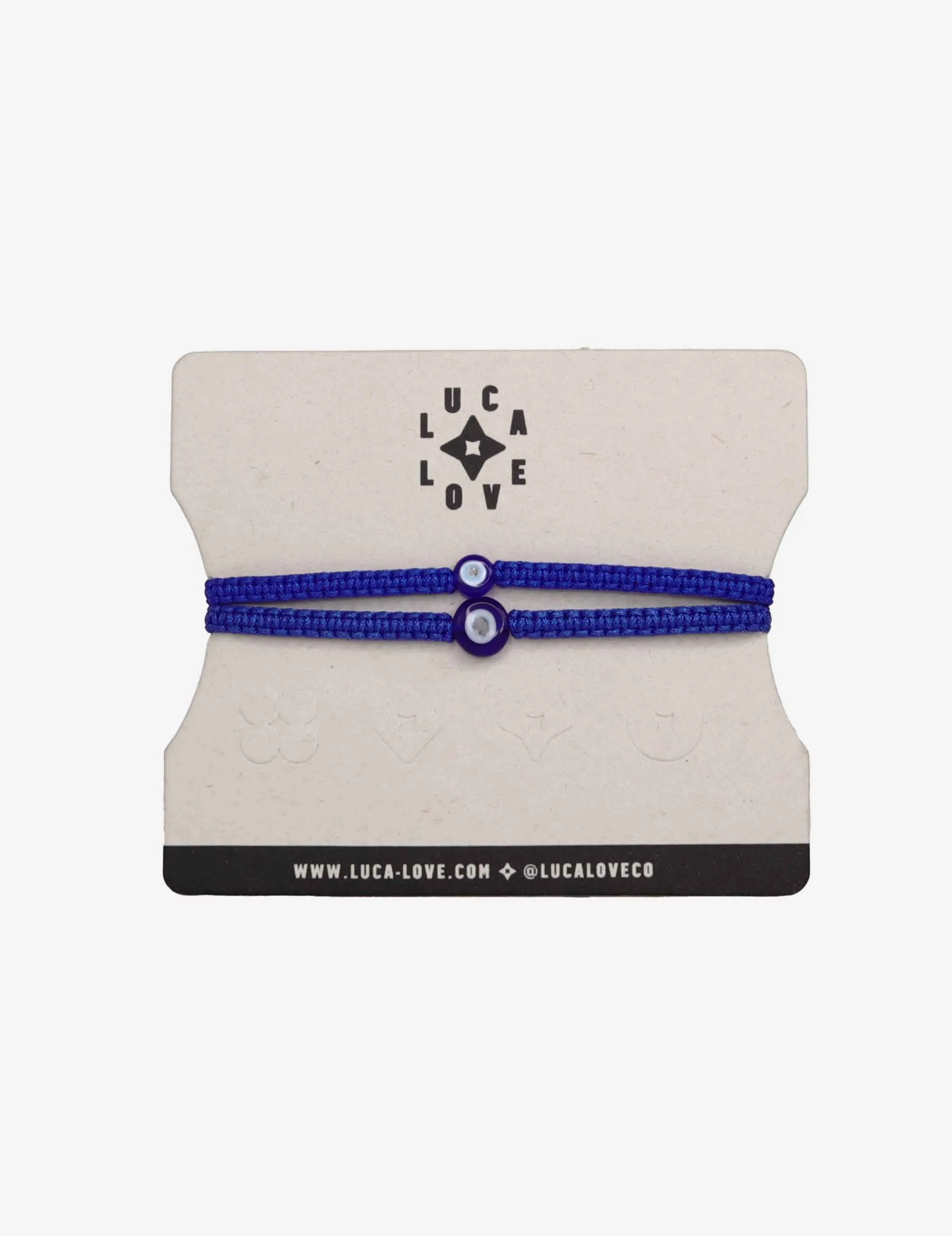 Mini &amp; Me: Blue Eye Threaded Matching Set