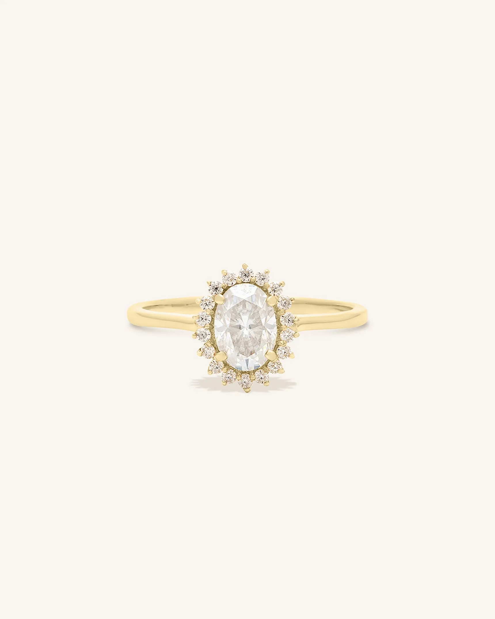 Mini Antiquity Moissanite Ring