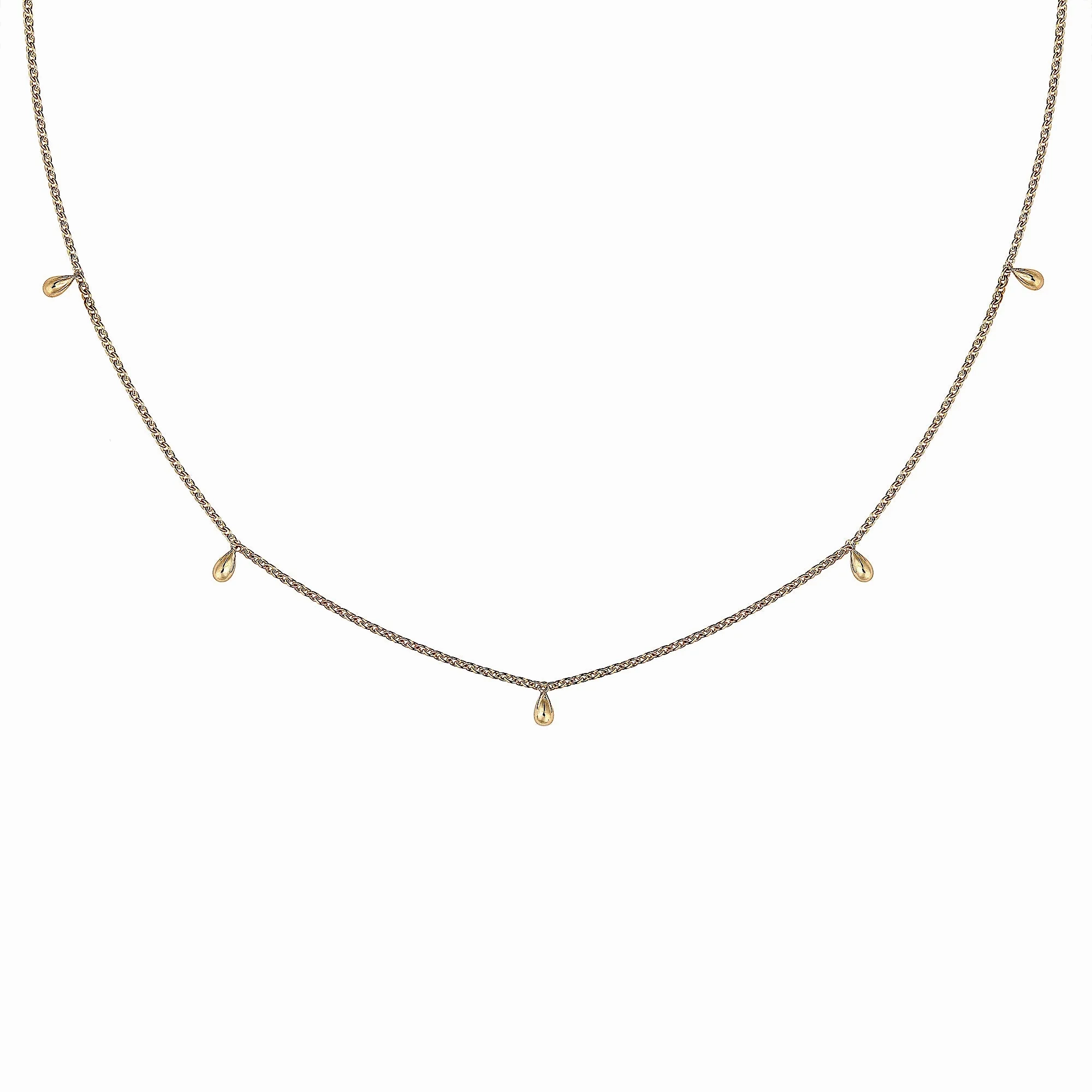 Mini Choker Drops 18K Gold Necklace