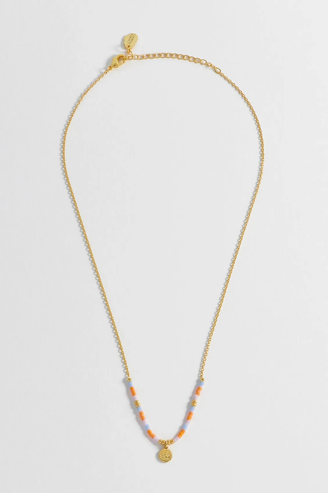 Miyuki Coin Pendant Necklace