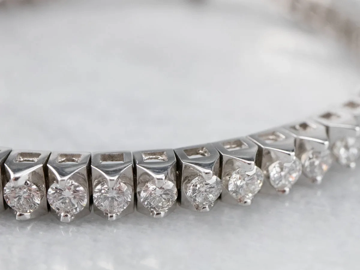 Modern Diamond Tennis Bracelet