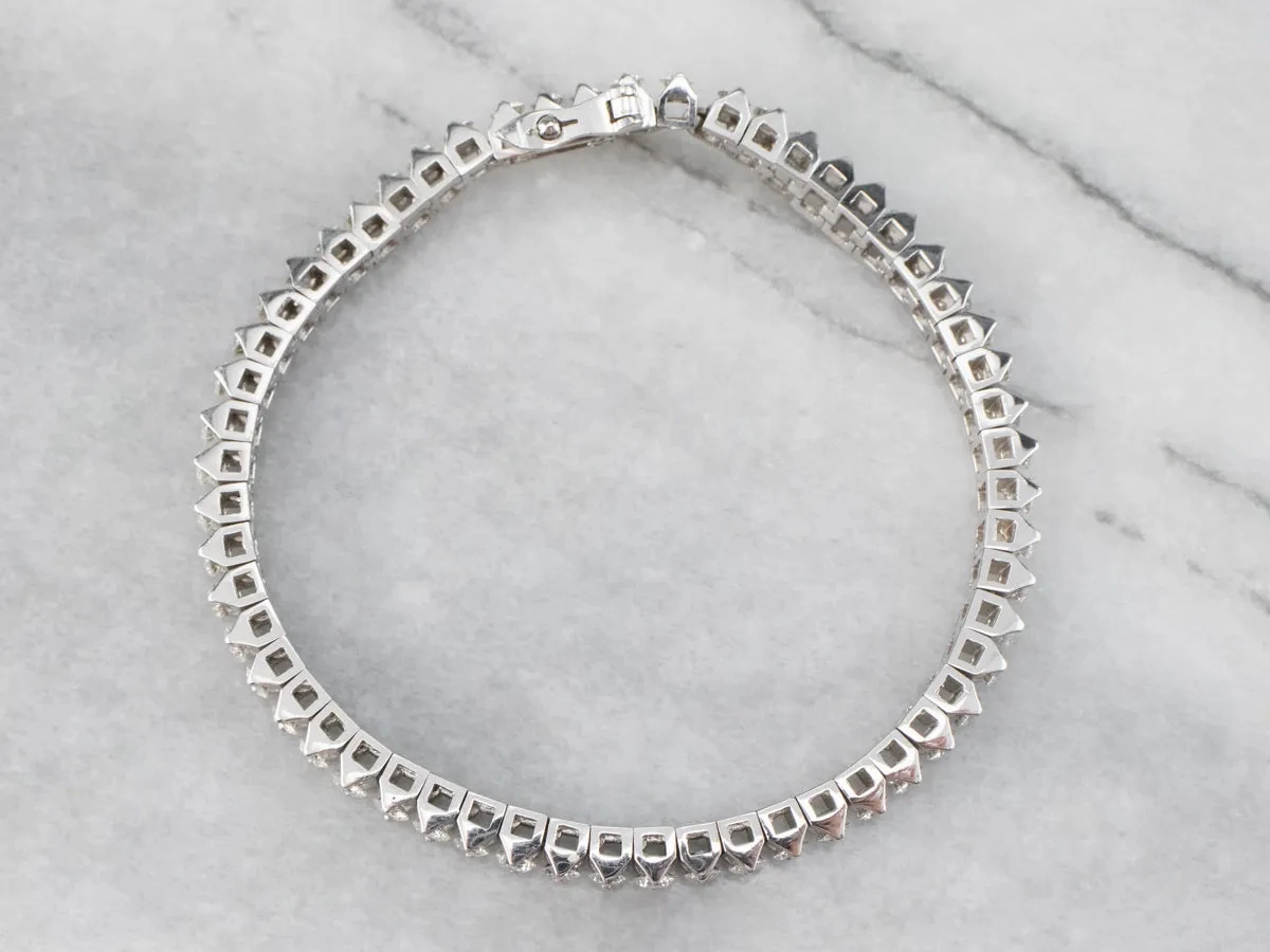 Modern Diamond Tennis Bracelet