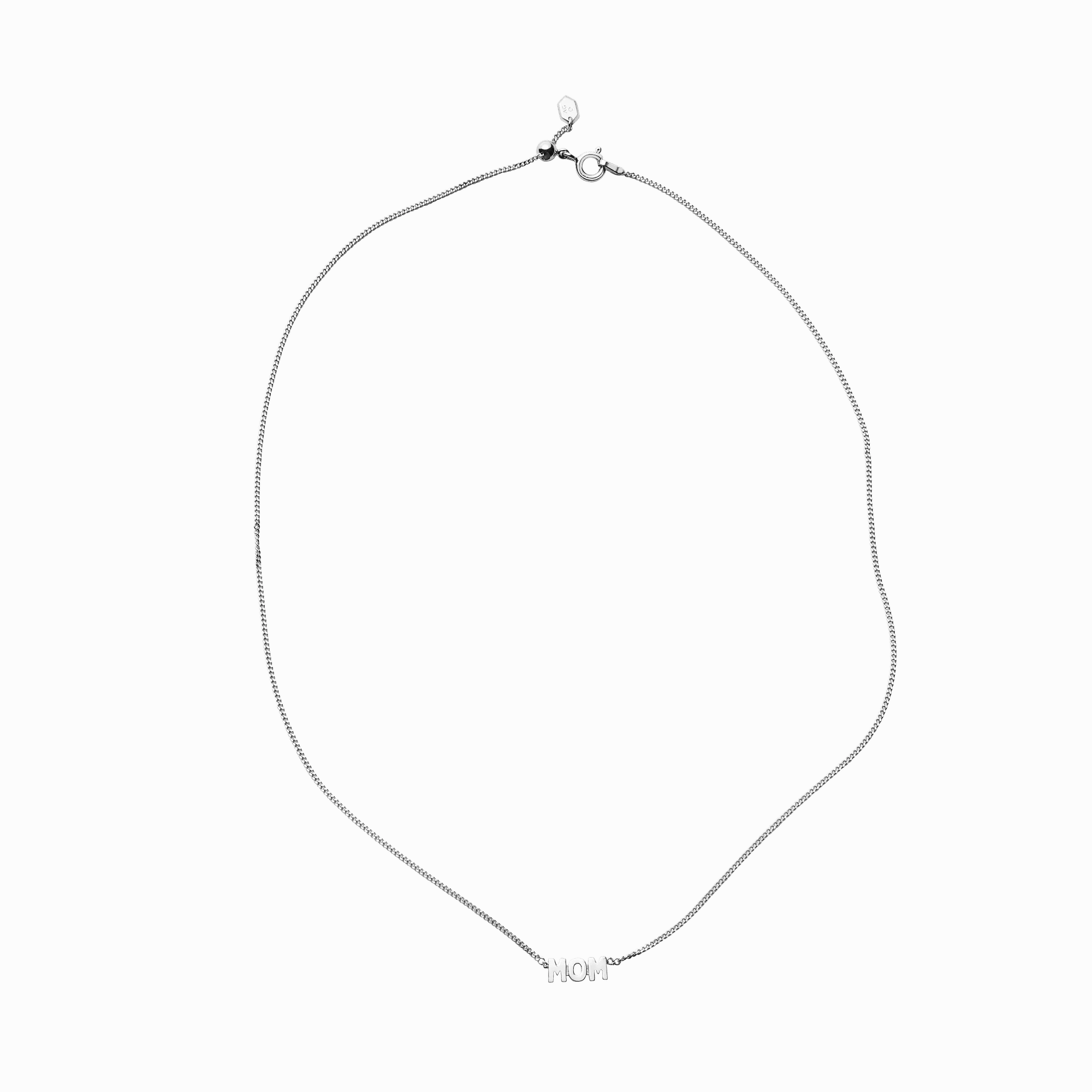 Mom Silver Necklace