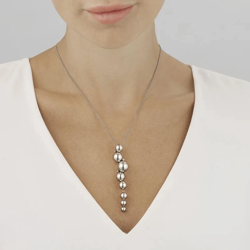 Moonlight Grapes pendant Silver Necklace