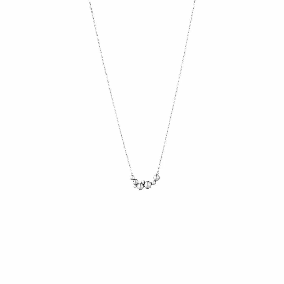 Moonlight Grapes Thin Silver Necklace