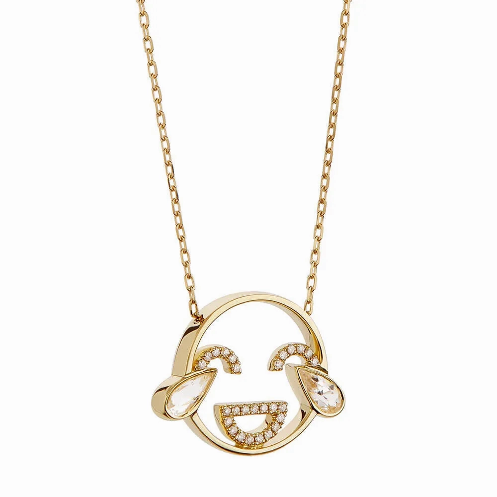 MOYEN LOL 18K Gold Necklace w. Diamond &amp; Topaz