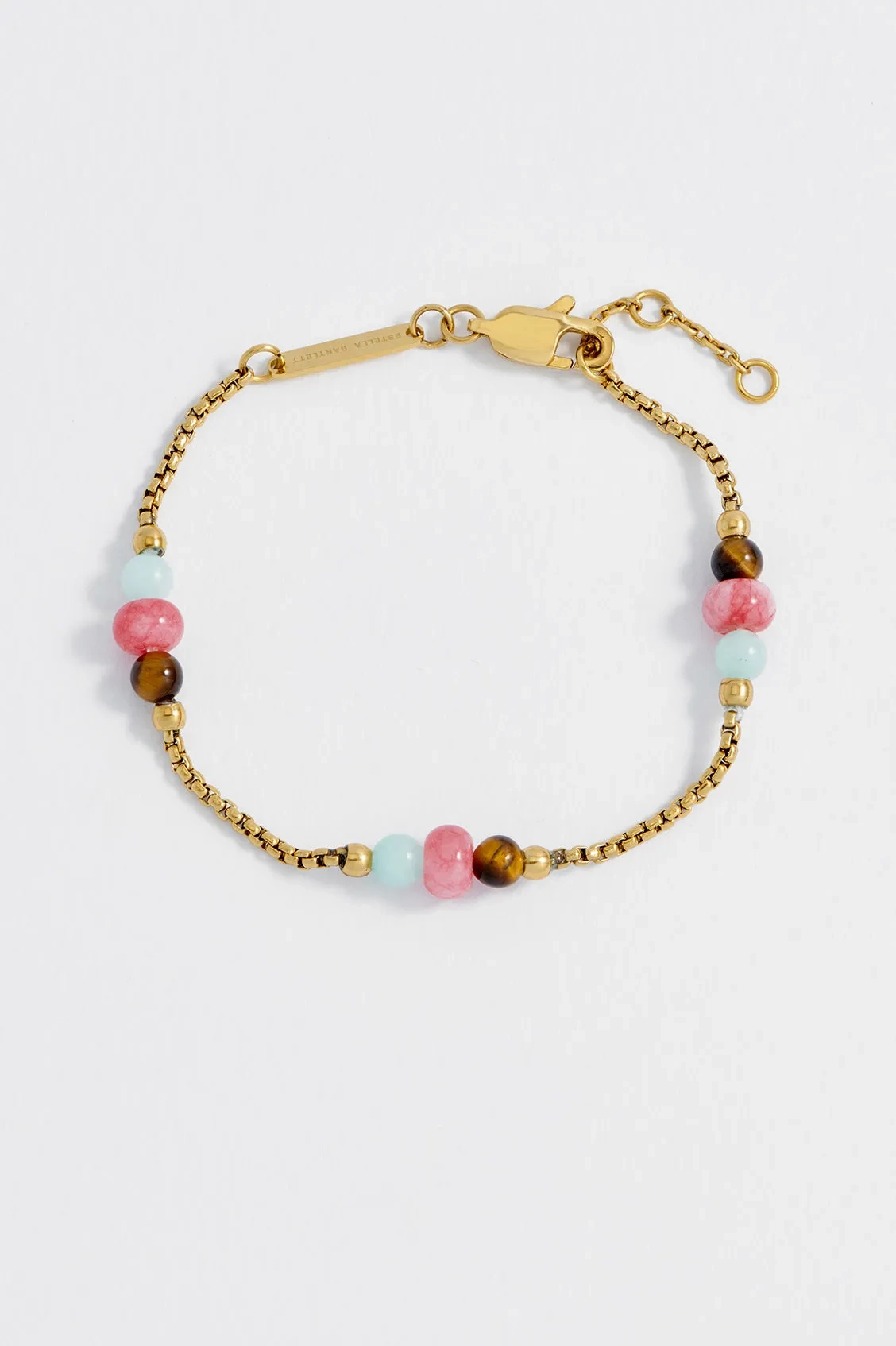 Multi Gemstone Rope Chain Bracelet
