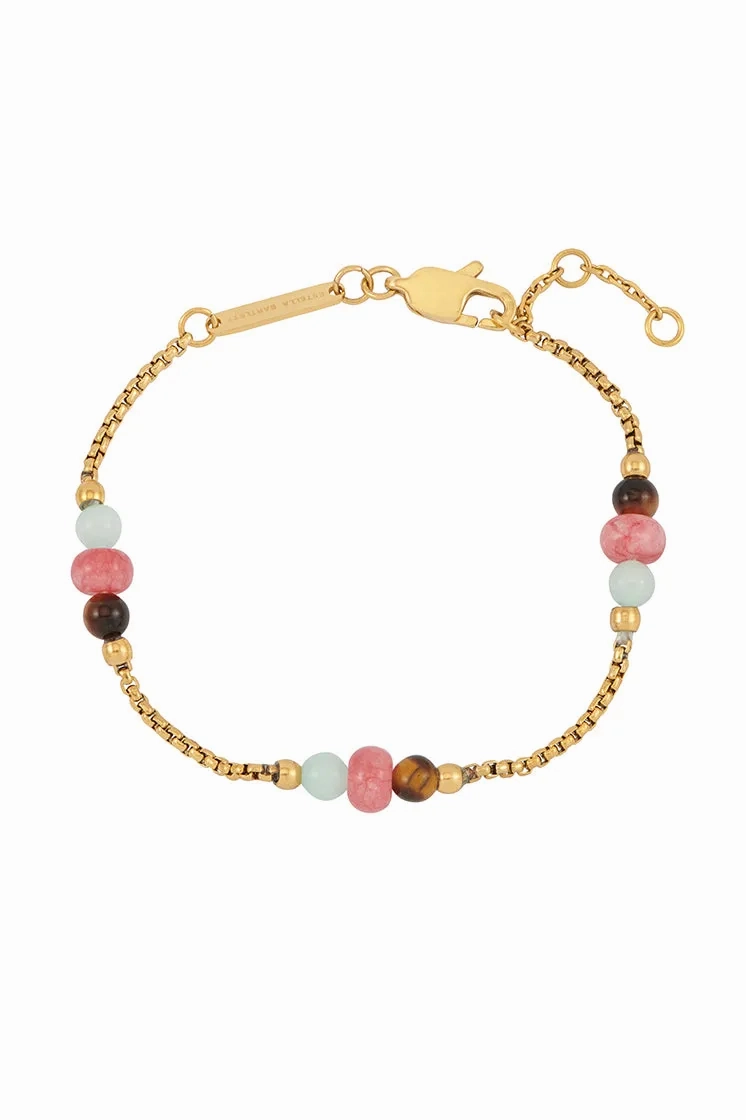 Multi Gemstone Rope Chain Bracelet