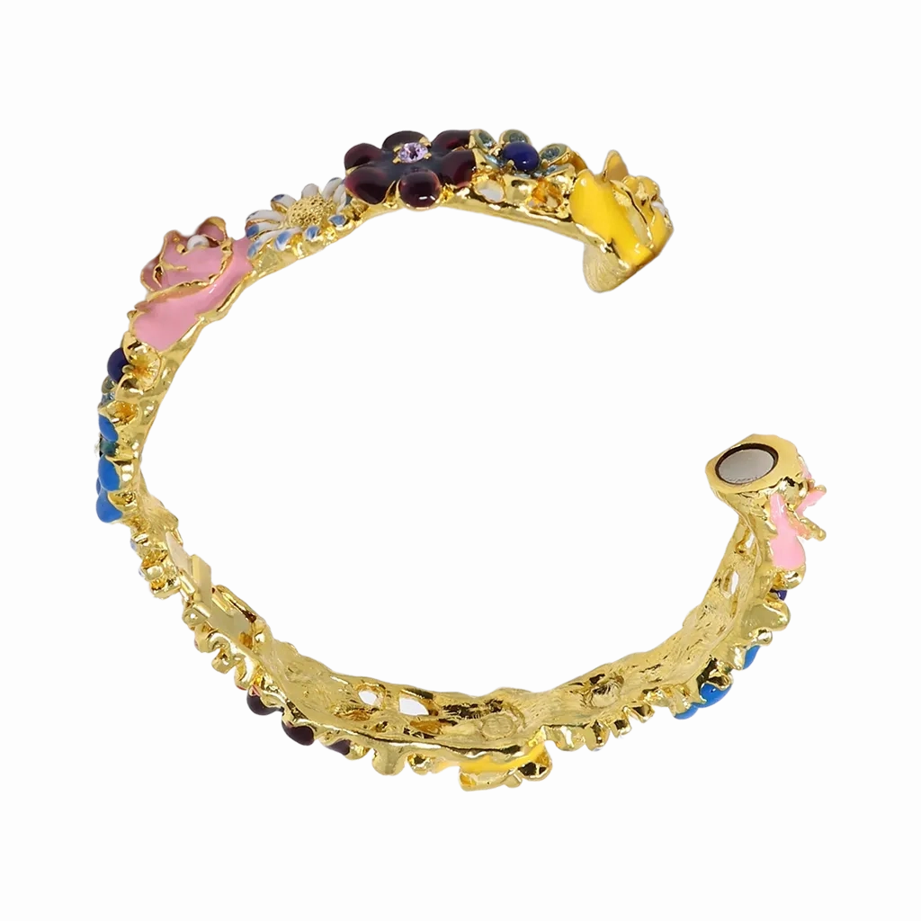 Multicolored Flower Bracelet