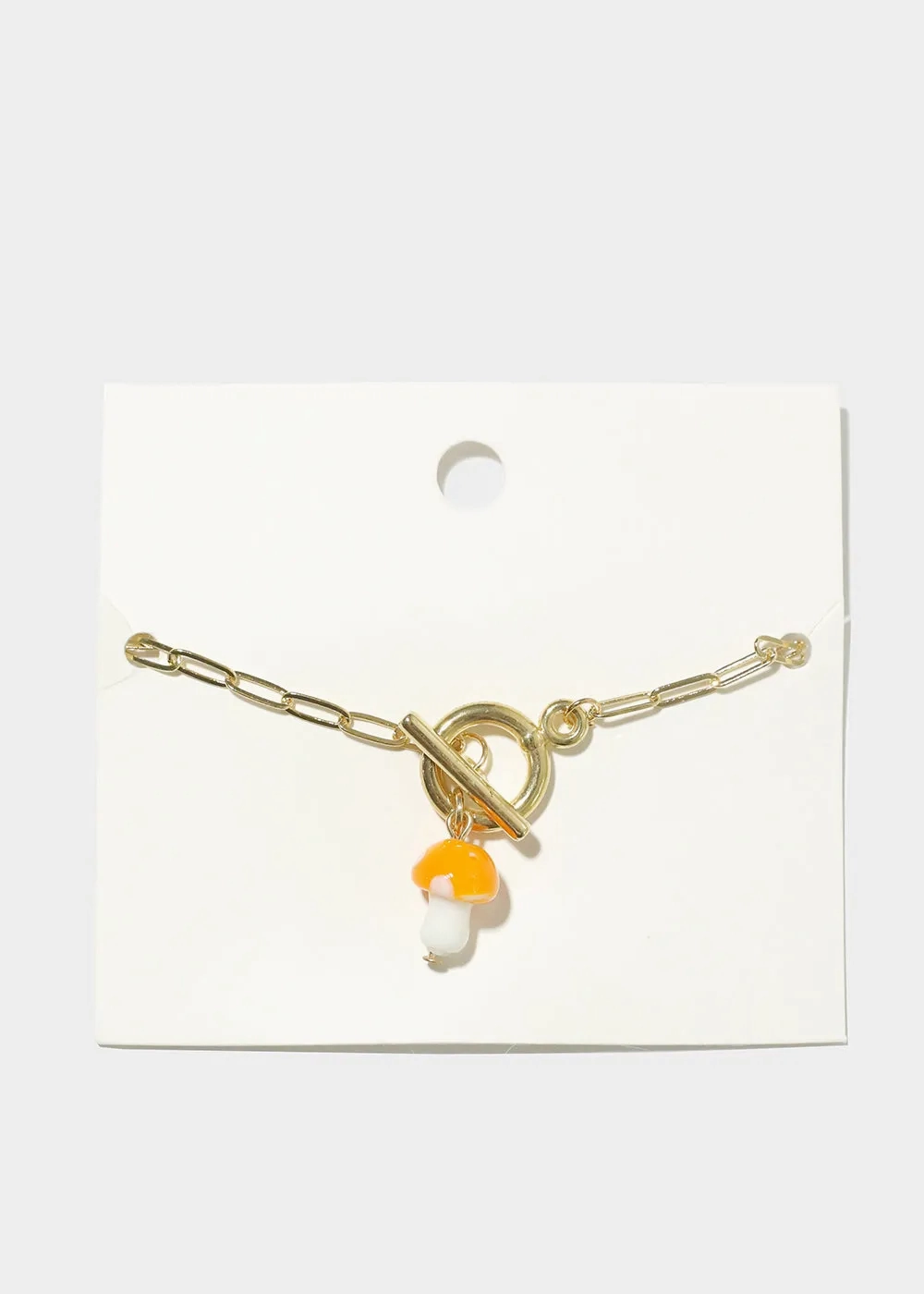 Mushroom Chain Link Bracelet