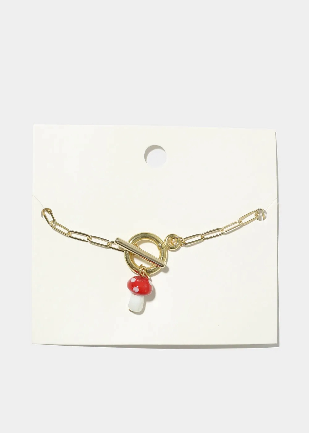Mushroom Chain Link Bracelet