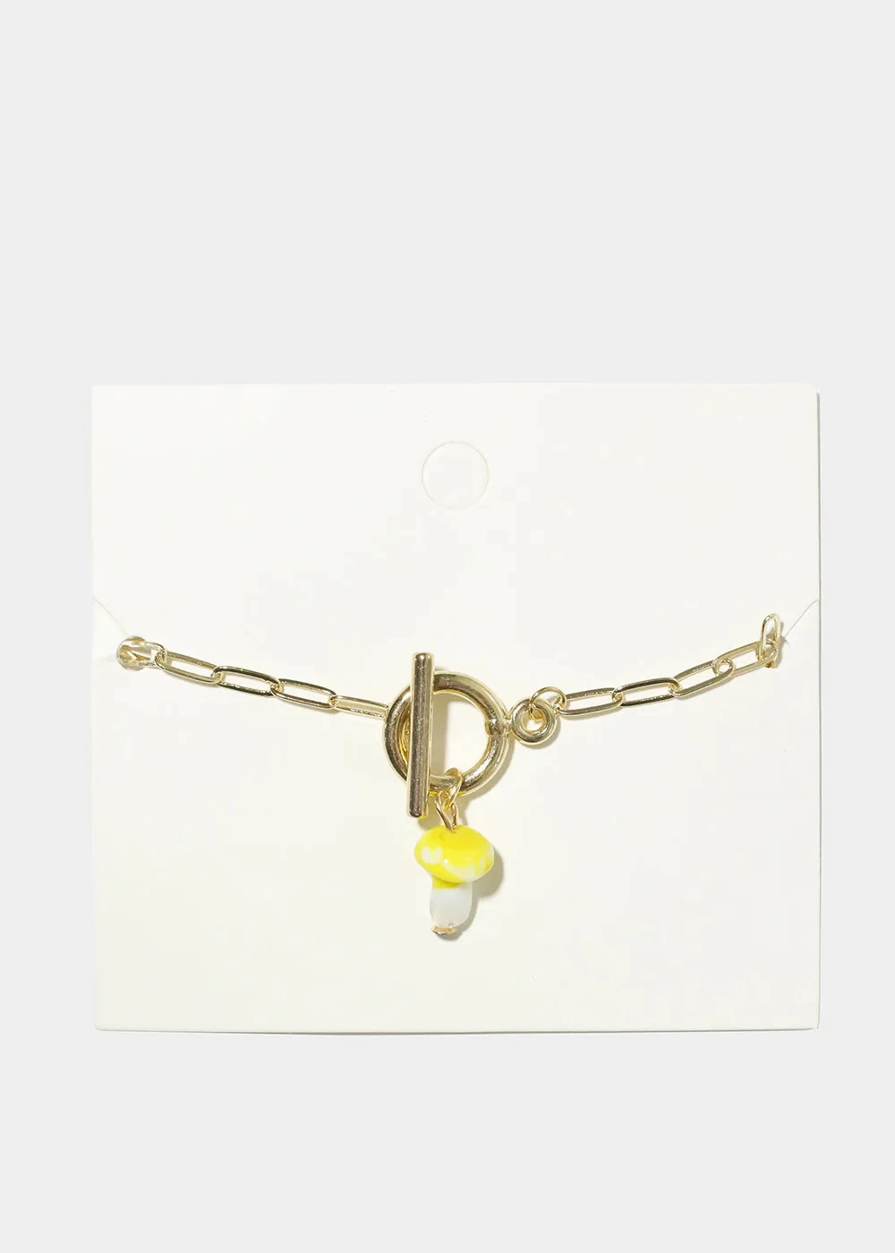 Mushroom Chain Link Bracelet