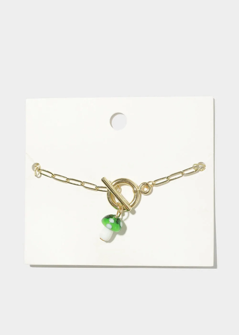 Mushroom Chain Link Bracelet