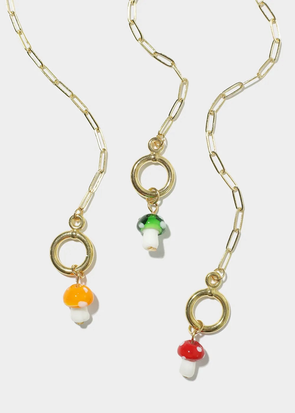 Mushroom Chain Link Bracelet