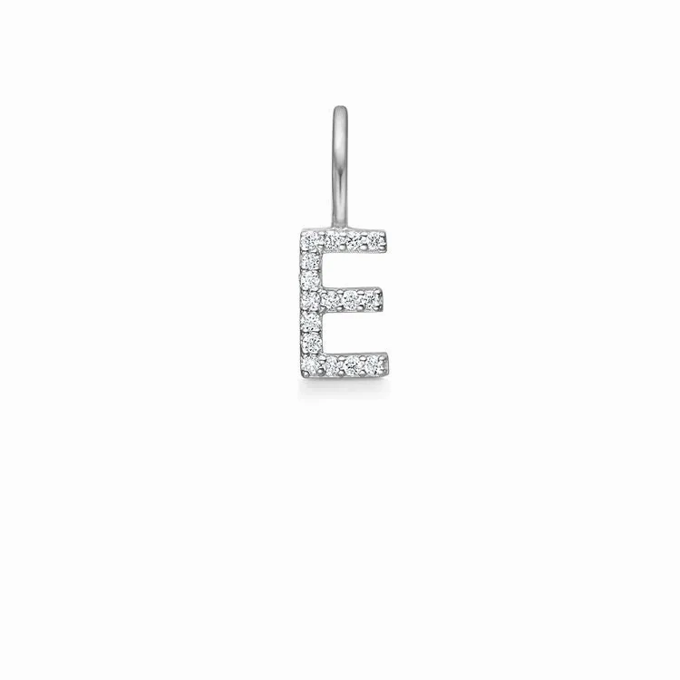 My E 18K Whitegold Pendant w. Diamonds