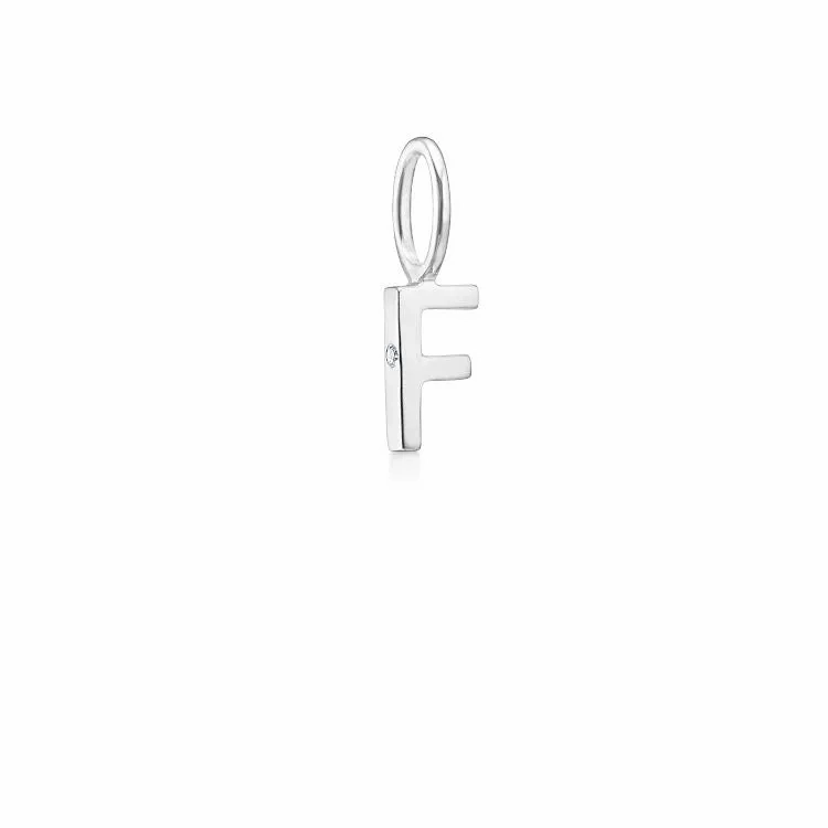 My F 18K Whitegold Pendant w. Diamond