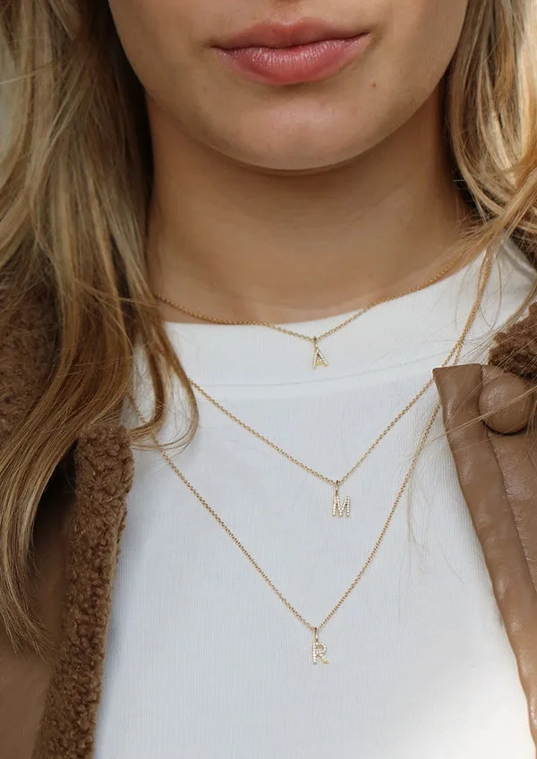 My P 18K Gold Pendant w. Diamonds