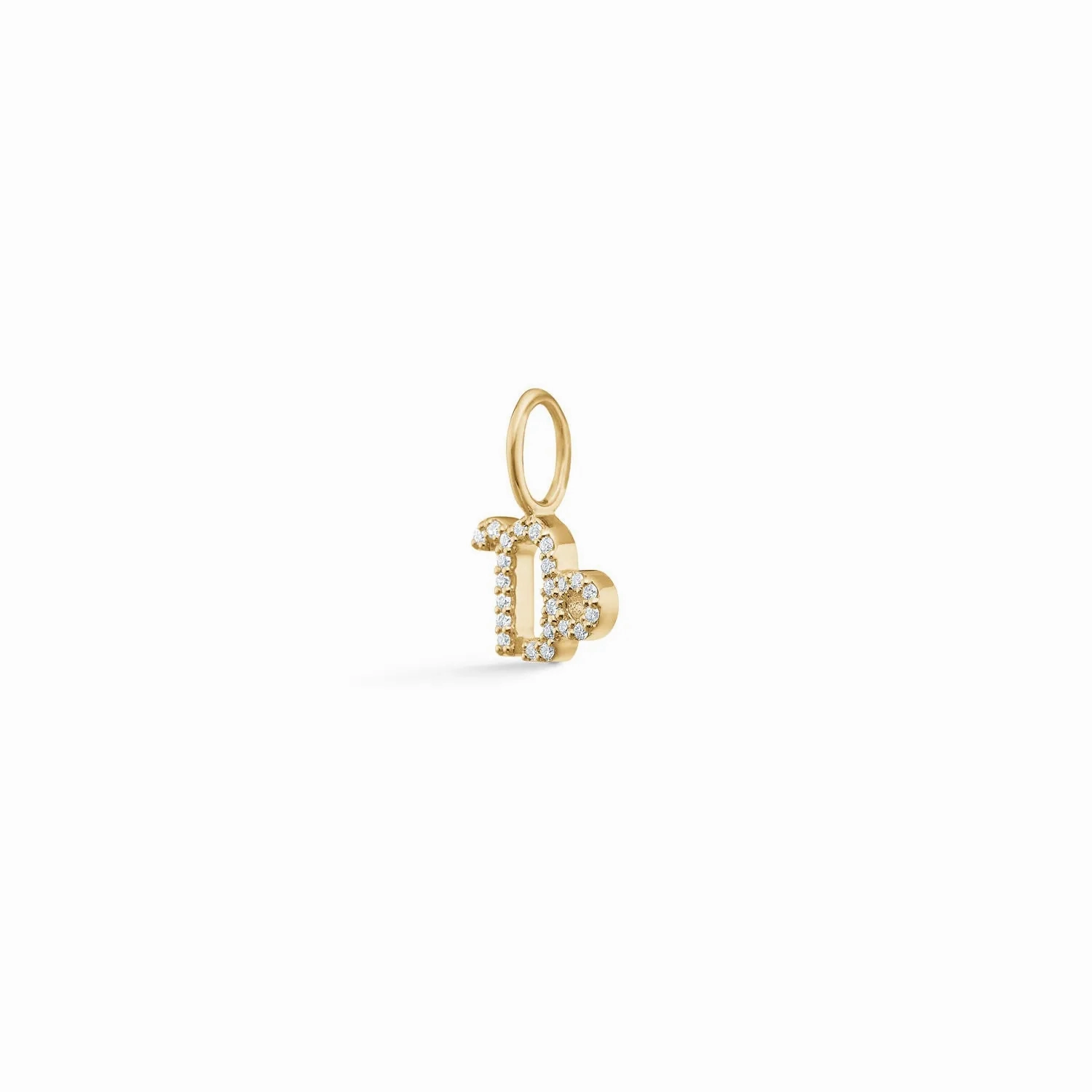 My Zodiac Pav?? Capricorn 18K Gold Pendant w. Diamonds