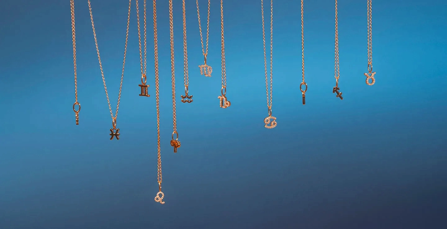 My Zodiac Pav?? Leo 18K Whitegold Pendant w. Diamonds