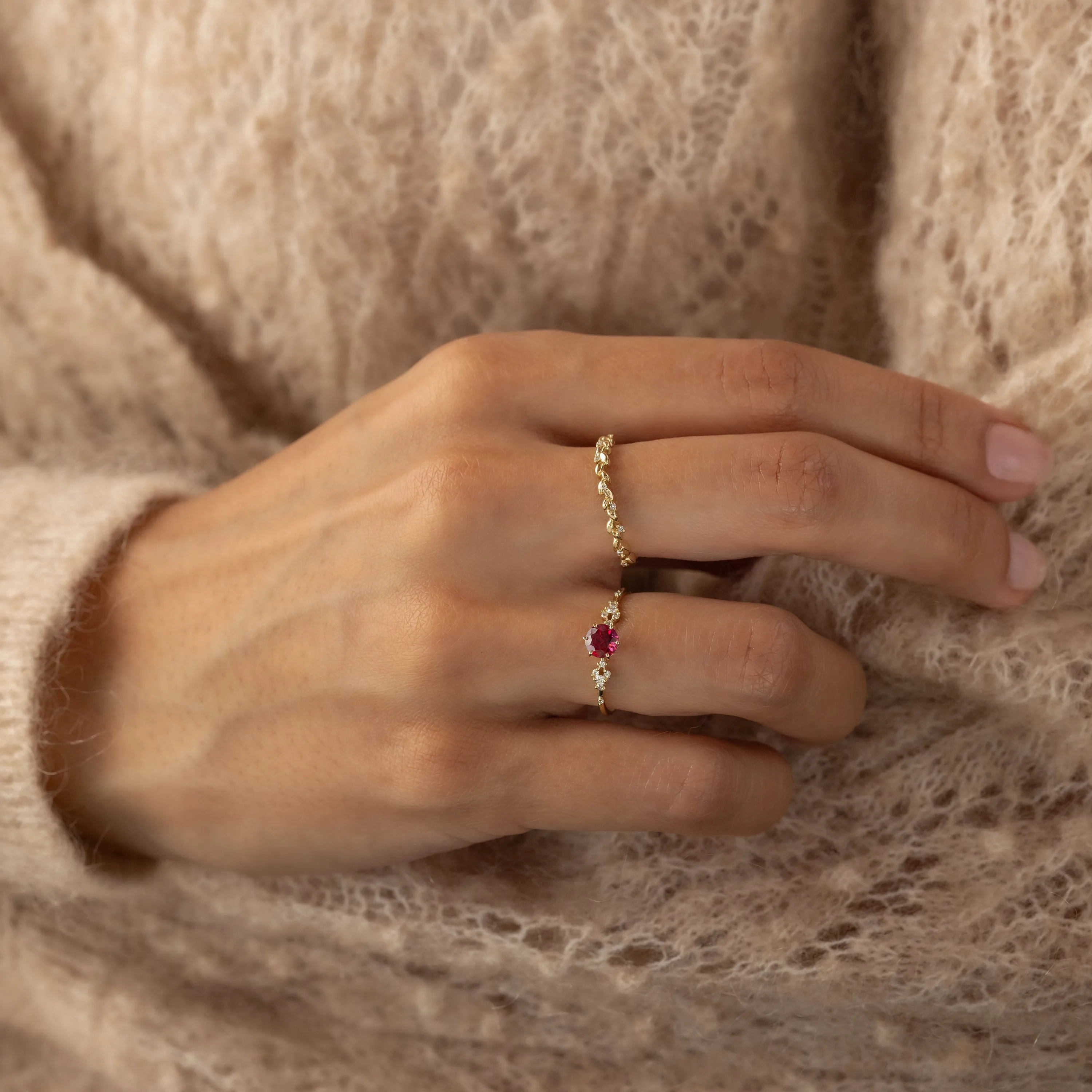 Myriad Ring, 0.61ct. Ruby