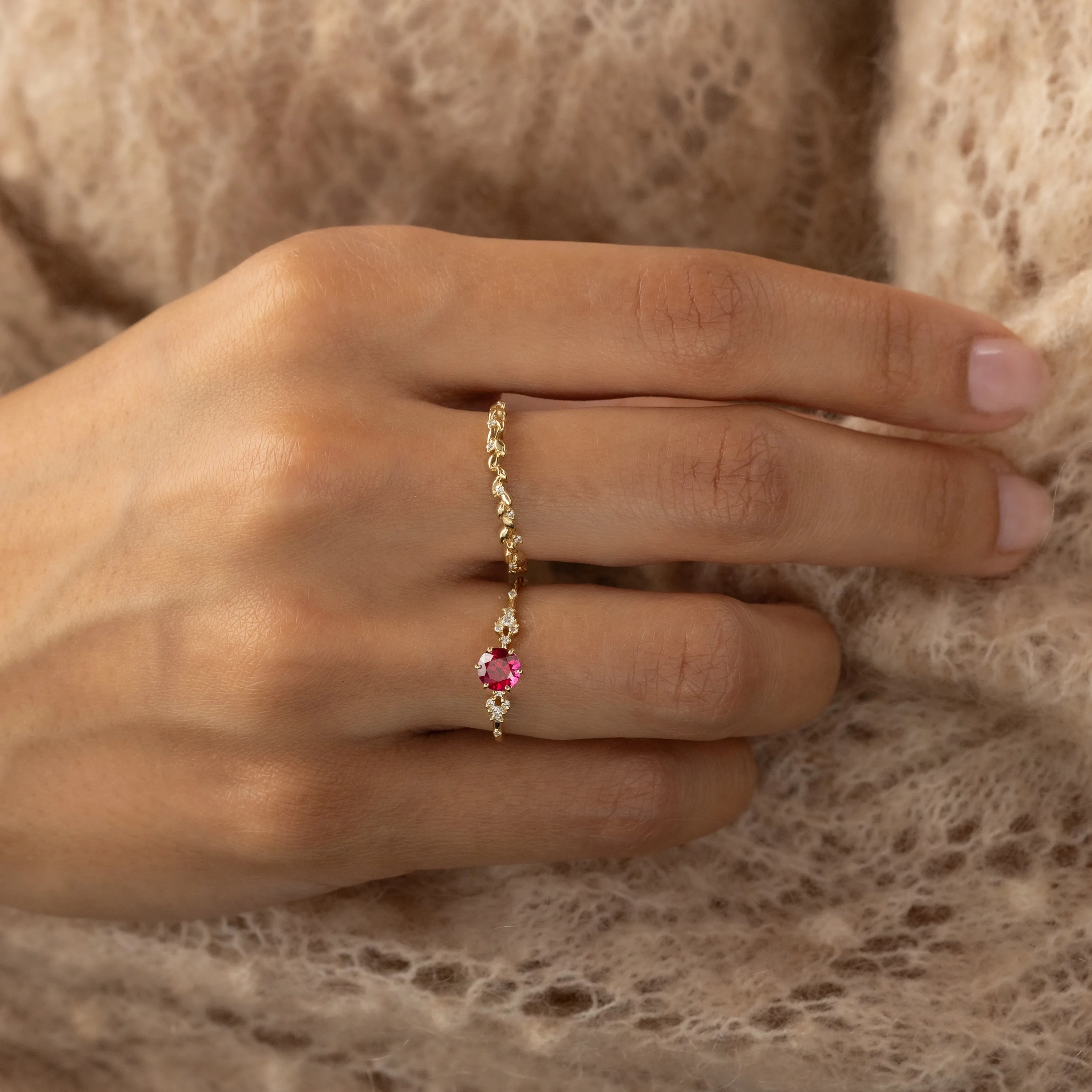 Myriad Ring, 0.61ct. Ruby