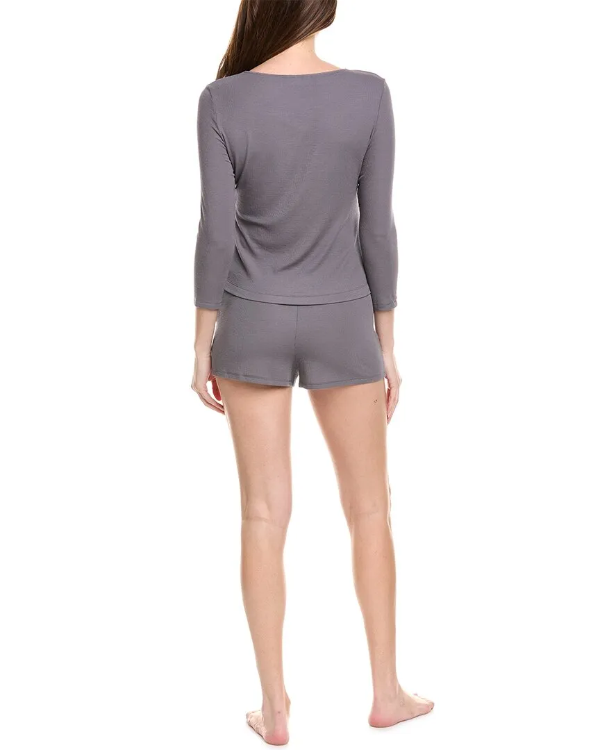 Natori 2-teiliges Rippen-Essentials-Pyjama-Set