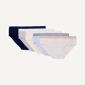 Nautica Damen Stretch-Baumwoll-Hipster-Slip, 5er-Pack