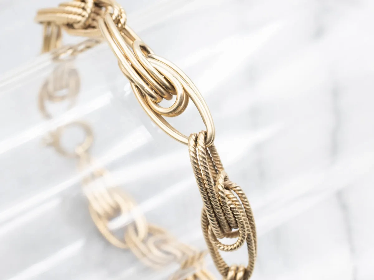 Nautical Gold Oval Link Bracelet