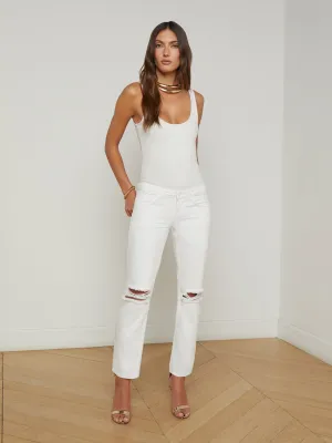 Nevia Slouchy Straight-Leg Jeans