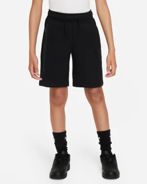 Nike Tech Fleece FD3289-010 Shorts Kinder Schwarz Baumwolle Zugschnur Bund APP1171
