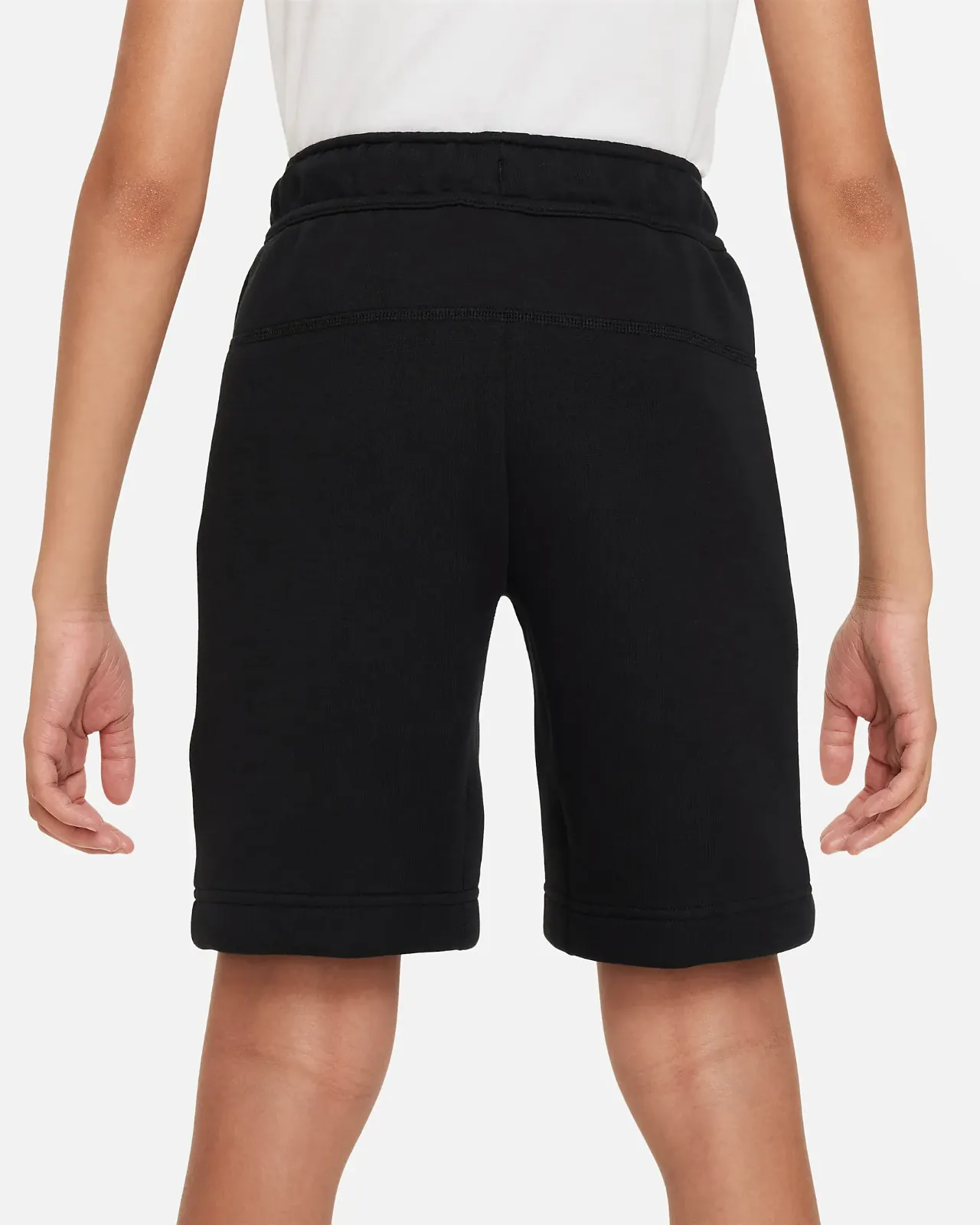 Nike Tech Fleece FD3289-010 Shorts Kinder Schwarz Baumwolle Zugschnur Bund APP1171