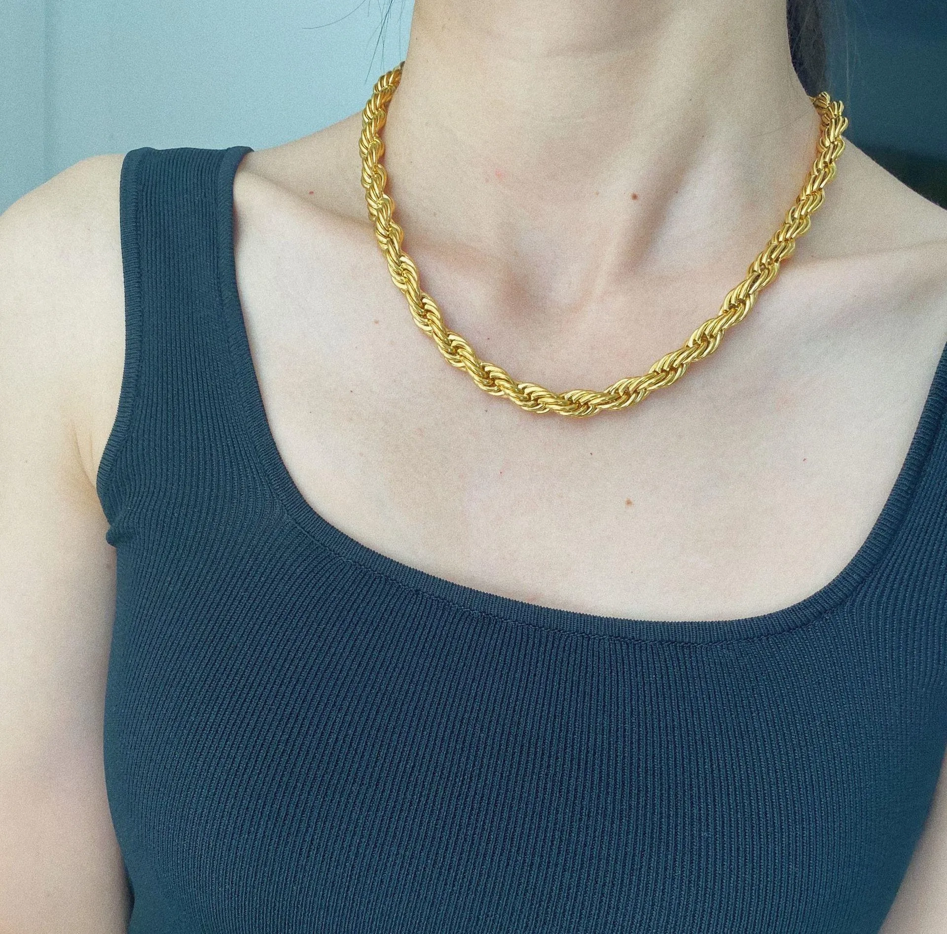 No-Tarnish Medical Twist Chain Necklace &amp; Bracelet