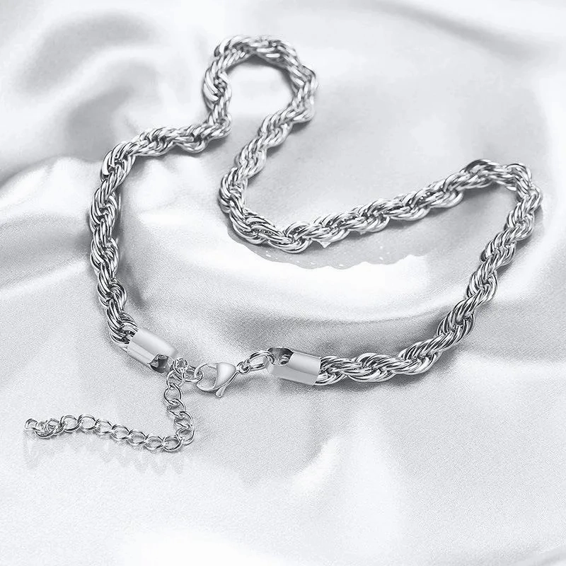 No-Tarnish Medical Twist Chain Necklace &amp; Bracelet