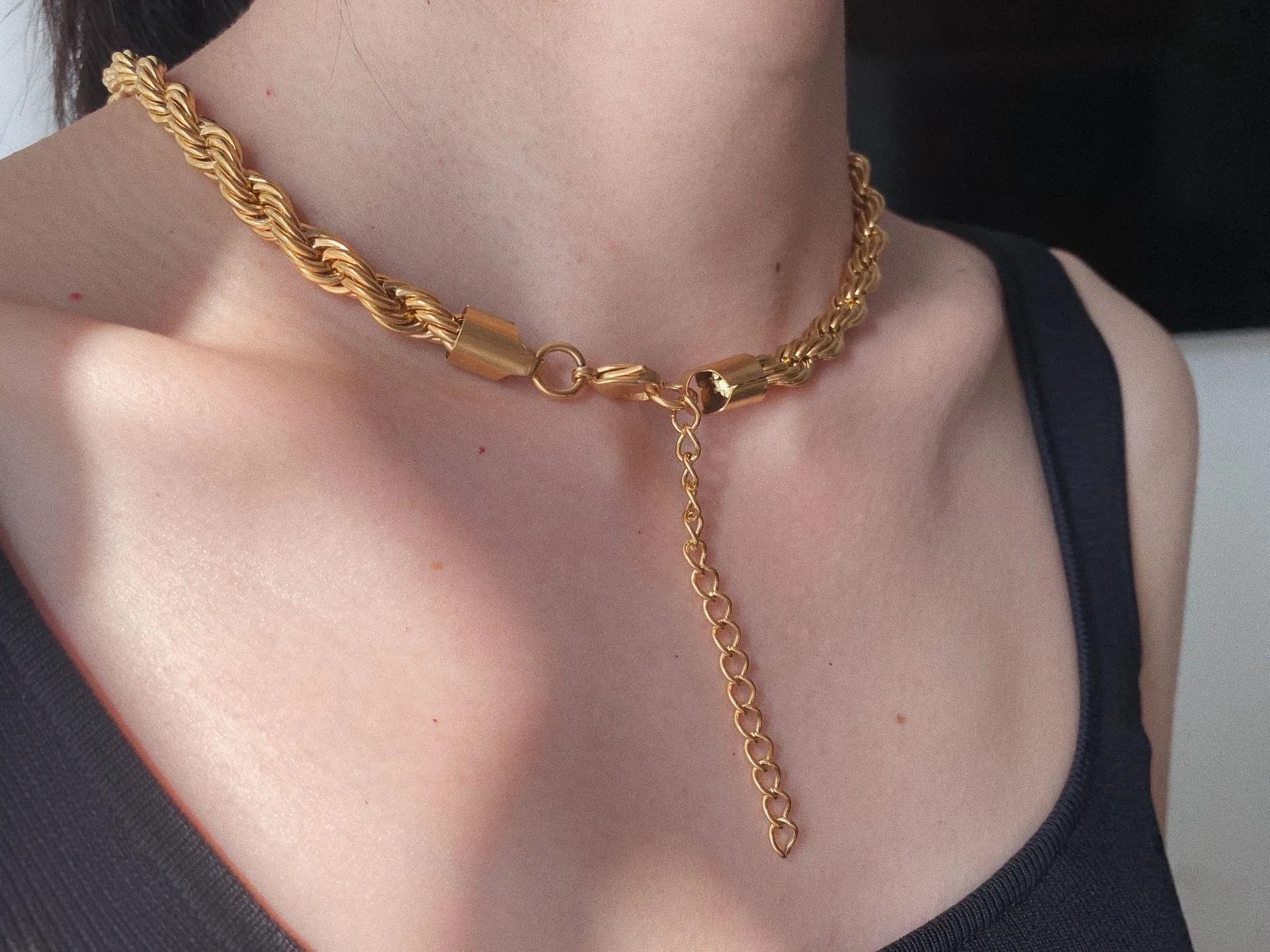 No-Tarnish Medical Twist Chain Necklace &amp; Bracelet