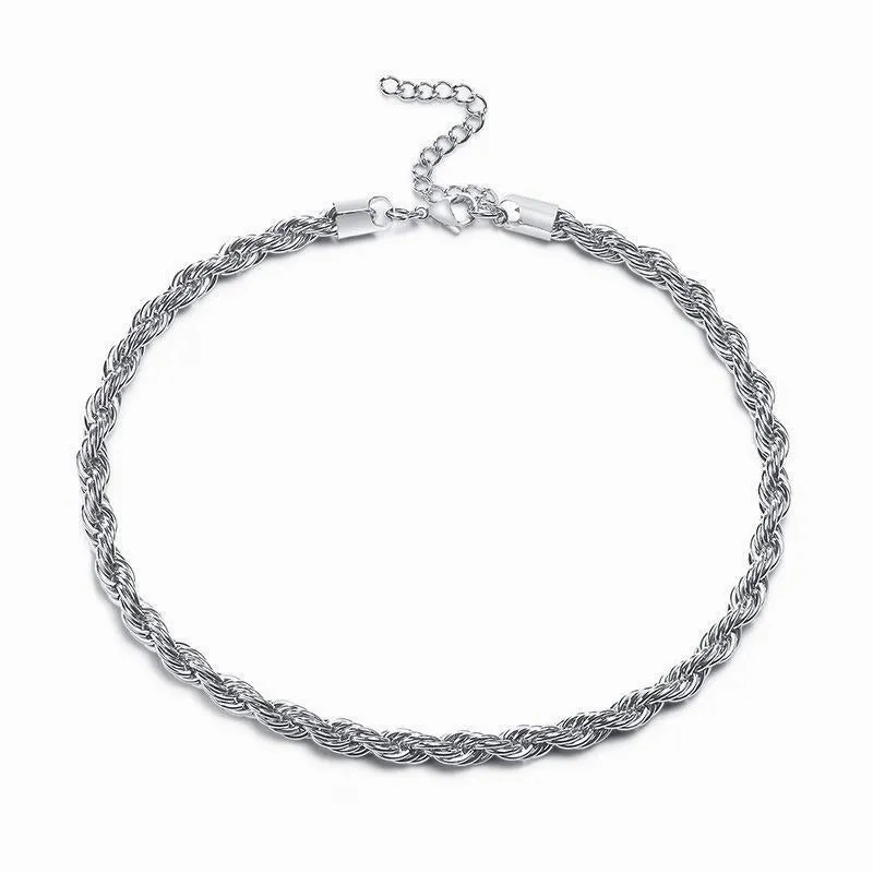 No-Tarnish Medical Twist Chain Necklace &amp; Bracelet