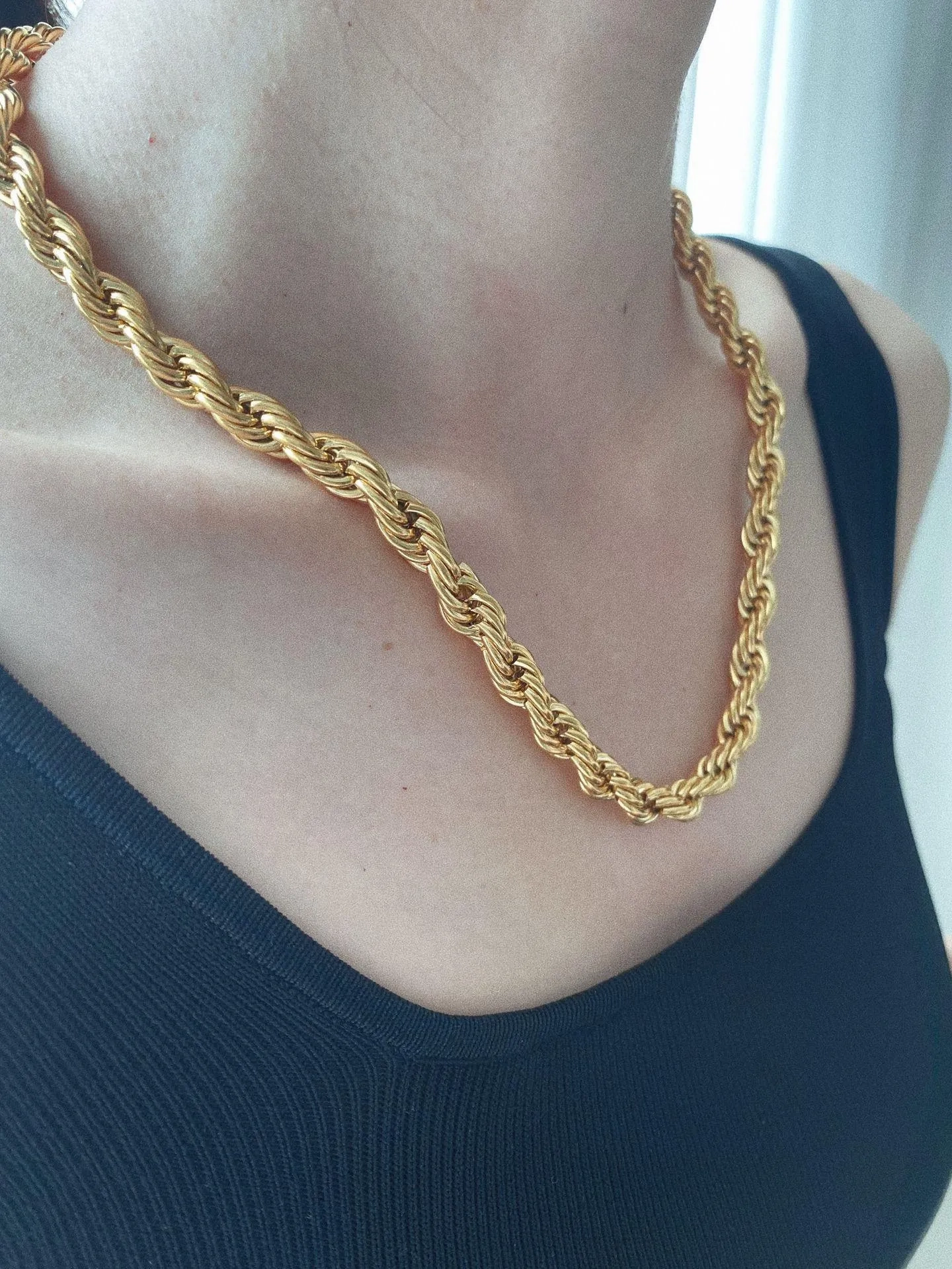 No-Tarnish Medical Twist Chain Necklace &amp; Bracelet