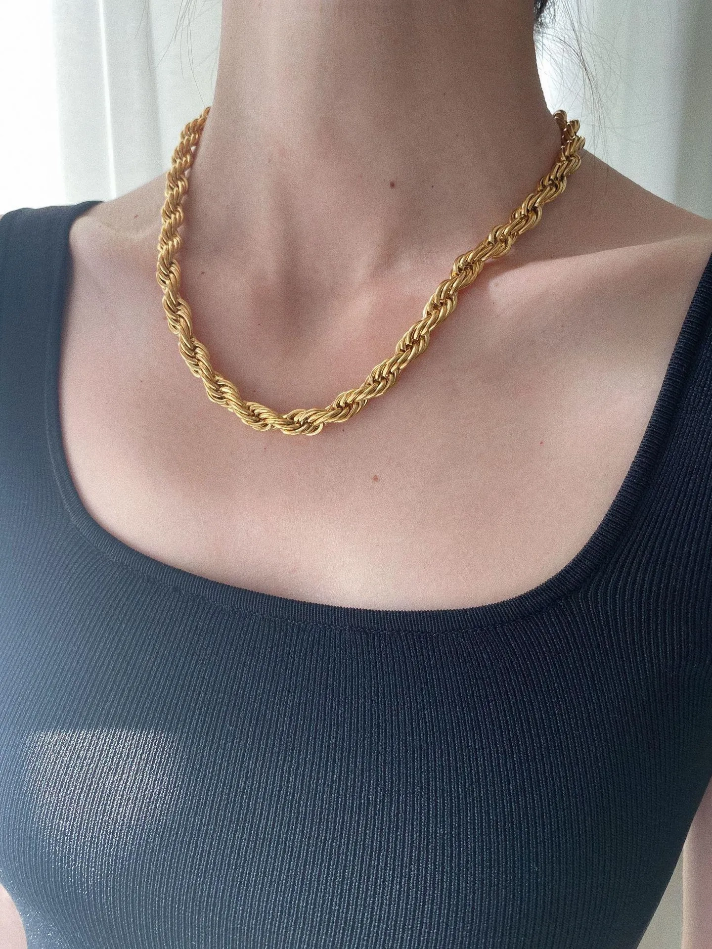 No-Tarnish Medical Twist Chain Necklace &amp; Bracelet