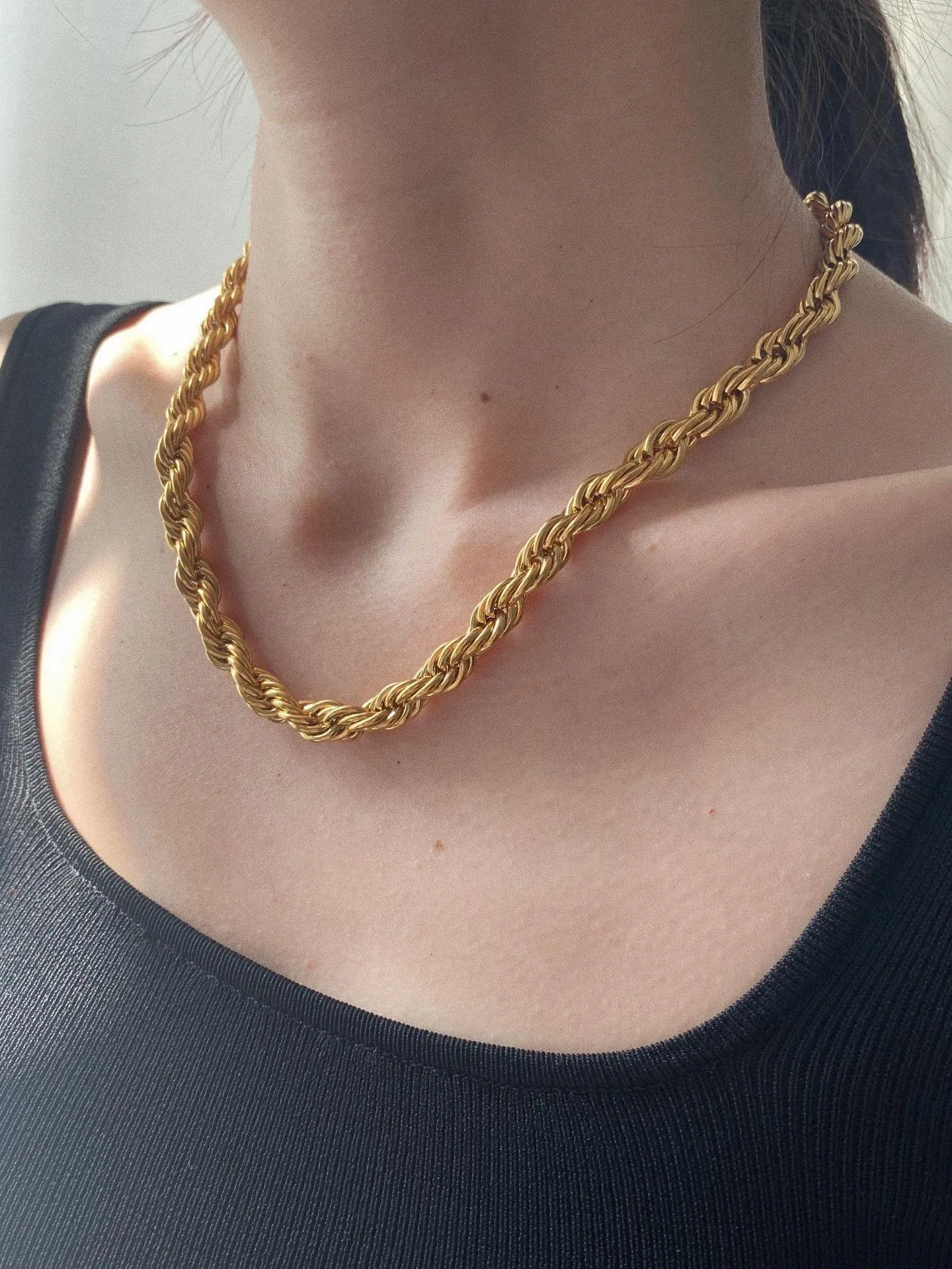 No-Tarnish Medical Twist Chain Necklace &amp; Bracelet