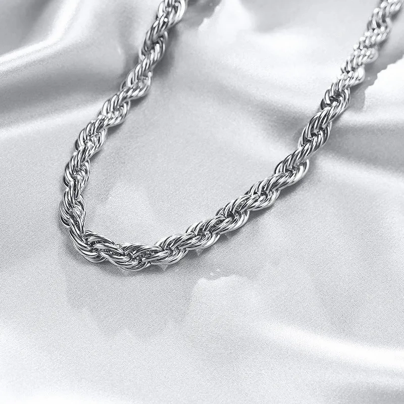No-Tarnish Medical Twist Chain Necklace &amp; Bracelet