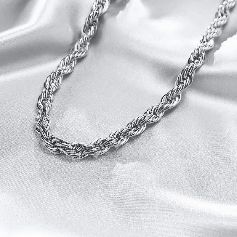No-Tarnish Medical Twist Chain Necklace &amp; Bracelet