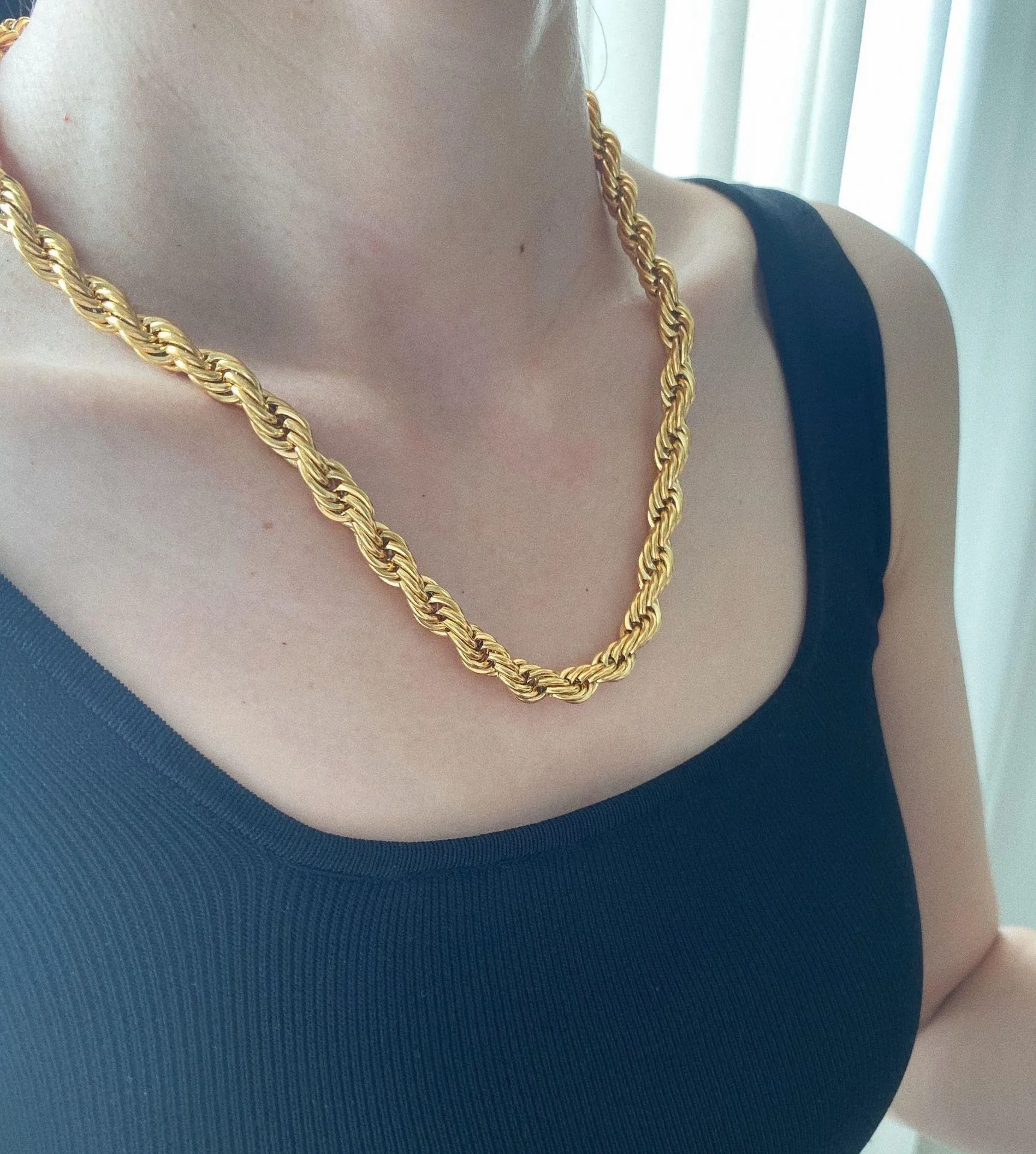 No-Tarnish Medical Twist Chain Necklace &amp; Bracelet