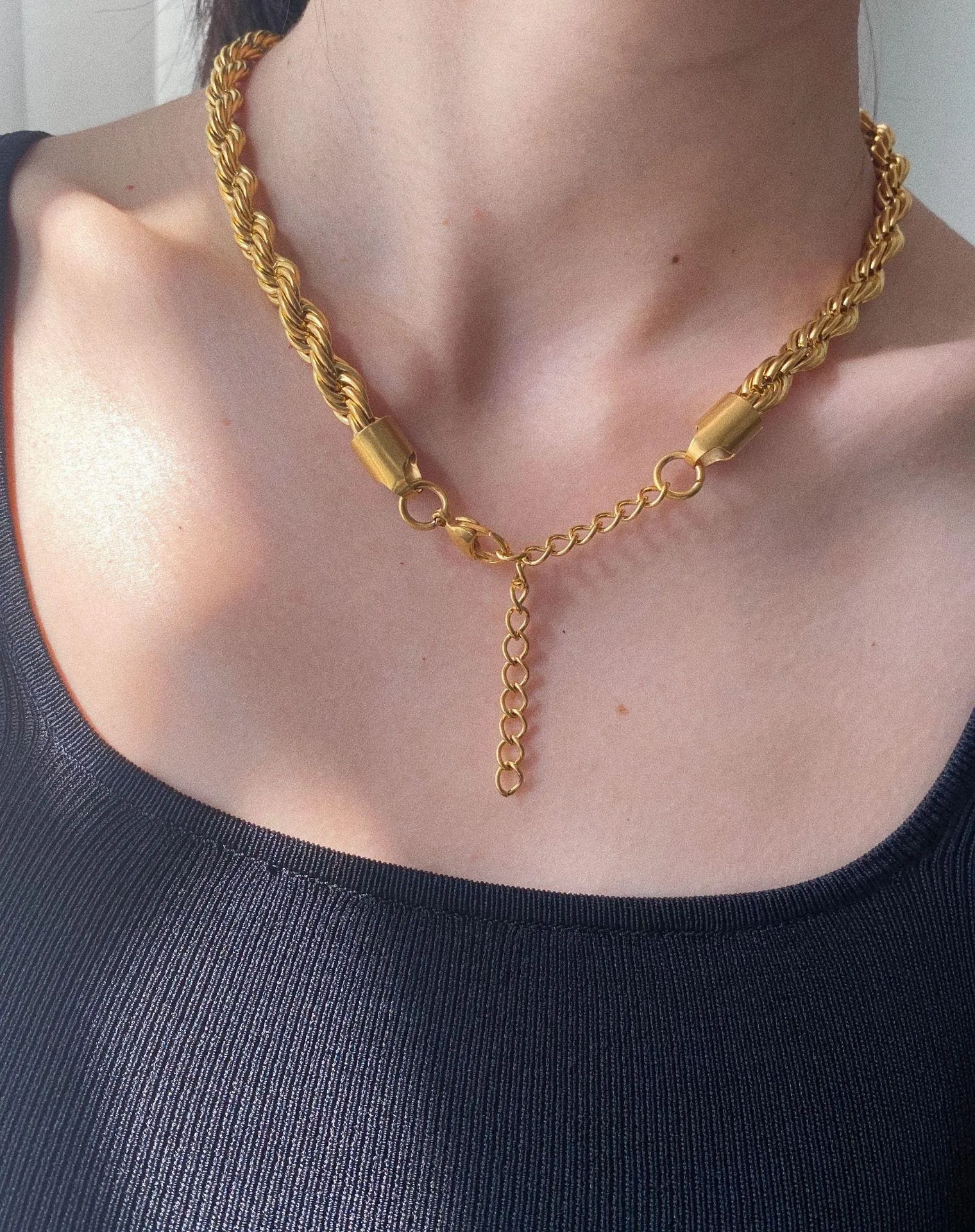 No-Tarnish Medical Twist Chain Necklace &amp; Bracelet