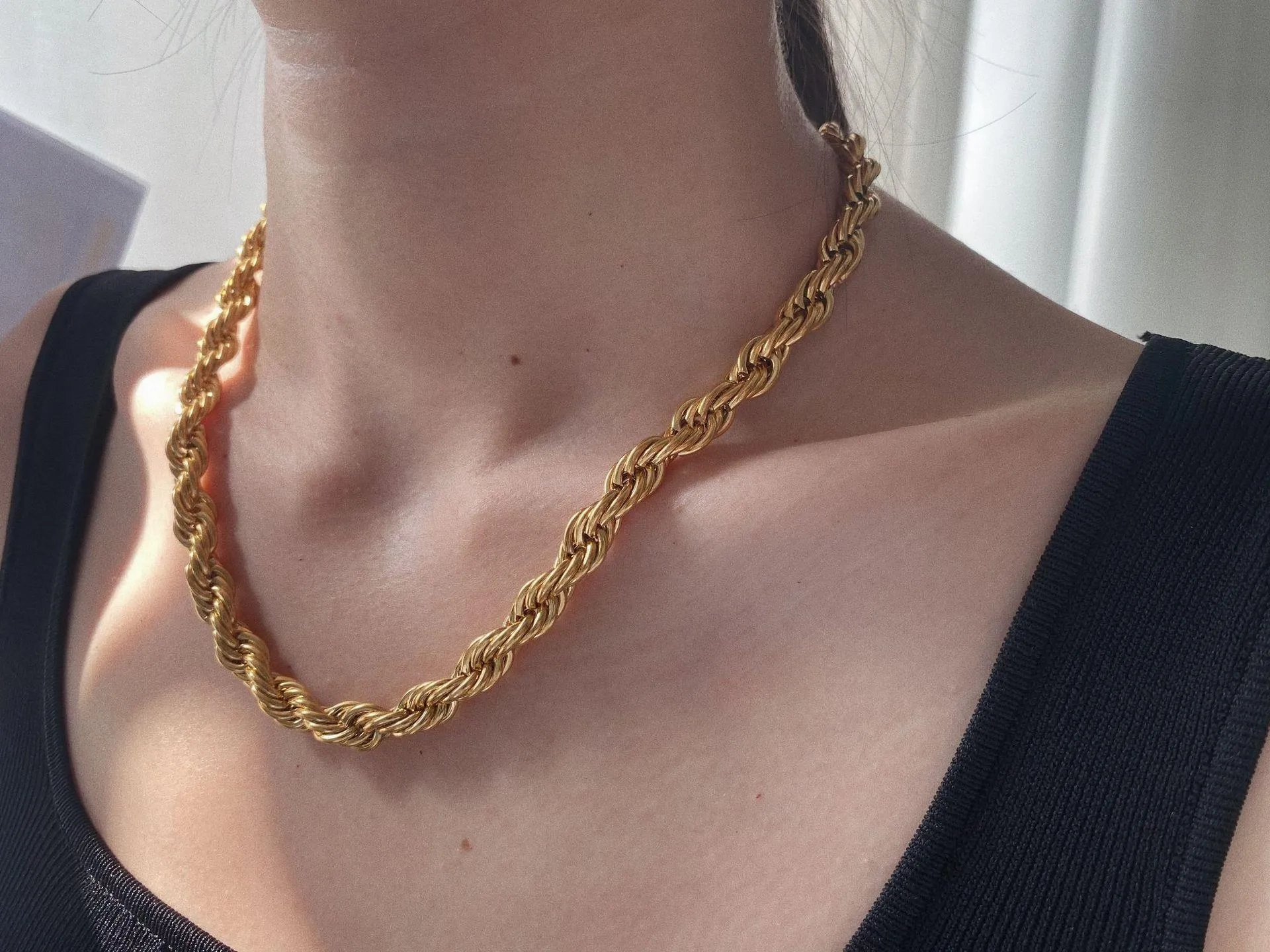 No-Tarnish Medical Twist Chain Necklace &amp; Bracelet